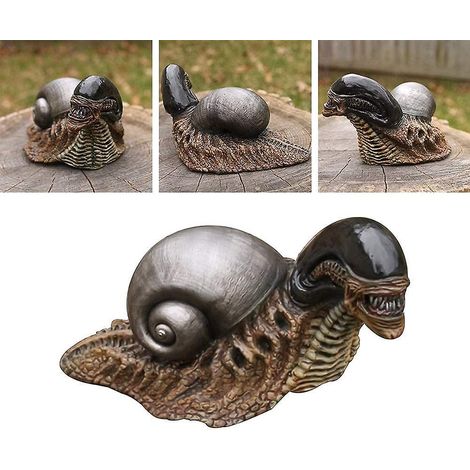 Statue de jardin d'escargot extraterrestre