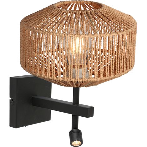 Steinhauer - applique murale - Stang - naturel noir - coton métal (1/4)