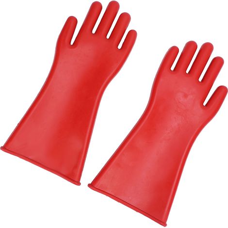 paire de gants isolants électriques en caoutchouc imperméables, 12 000 V (1/5)