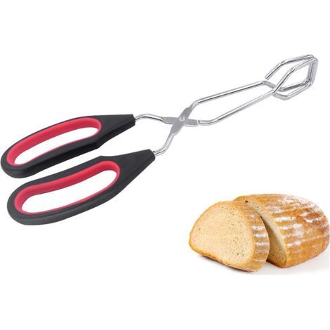 1stuks Multifunctionele Bbq Klem Voedselclip Voor Steak Pizza Brood Hittebestendig Antislip Duurzaam Kookgereedschap Maat 28 cm lang (1/4)
