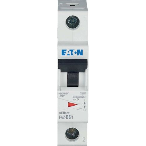 Eaton FAZ-B6/1 Interruttore Minaturale 6A 230V IP20 (1/4)