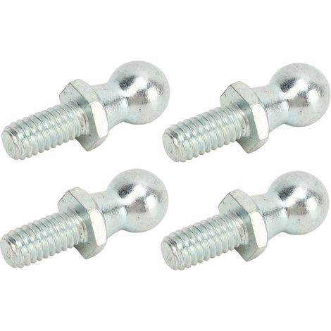 Satz mit 4 x 13 mm Kugelgelenkbolzen inklusive Schrauben, 5/16"-Gewinde, 18 Gewindegänge, lange Lebensdauer für Gasfedern (1/5)