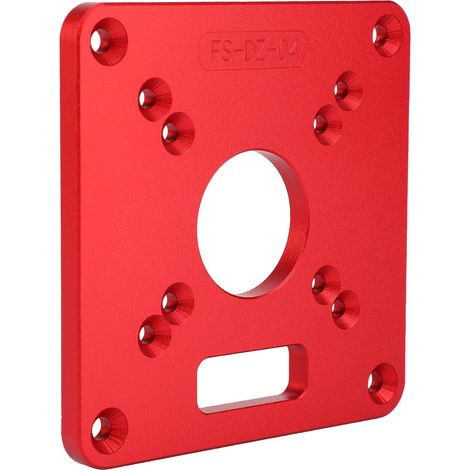 Plaque d'insertion pour table de défonceuse en alliage d'aluminium 6061, finition anodique, gravure (1/5)