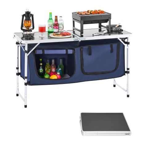 Table de cuisine de camping - 3 hauteurs réglables (1/5)