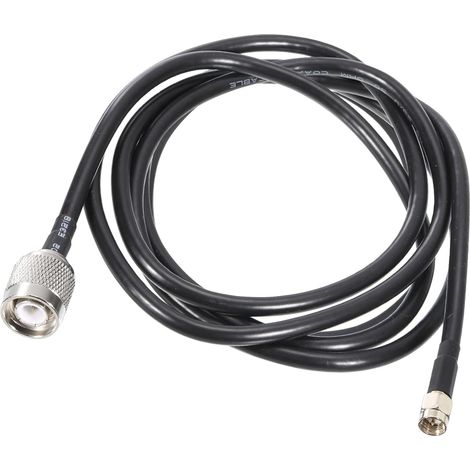 RG58 Coaxial Câbles SMA Mâle vers TNC Mâle Bas Perte RF Coaxial Câble 6,5Ft Noir (1/4)