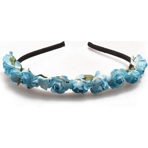 Couronne De Fleurs - Bandeau Cheveux Avec Roses En PE - Pour Mariage Fête Photo - 1 Pièce (1/5)