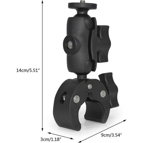 25-mm-Kugelgelenk, kompatibel mit Kopfadapter, Motorradlenkerhalterung, Spiegelhalterung, Kugelgelenkklemme, Metallbasis, Zubehör