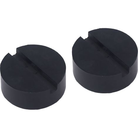 Adaptateur universel fendu pour cric en caoutchouc, 2 pièces, pour support d'essieu de levage de véhicule, voiture SUV (1/5)