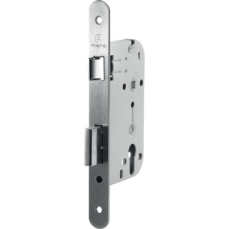 Serrure de sûreté à larder à cylindre TYPE 726 . axe 50 mm. entraxe 72 mm. carré 8 mm. têtière inox 235 x 20 mm - ASSA ABLOY PORTUGAL