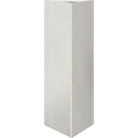 Pot de fleurs triangulaire, 30 x 26 x 75 cm, acier inoxydable (1/5)
