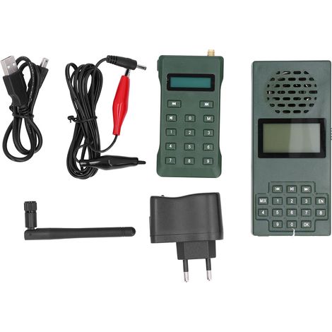 Appeau électronique pour oiseaux, haut-parleur leurre avec télécommande, prise UE 110‑220V, chasse. (1/5)