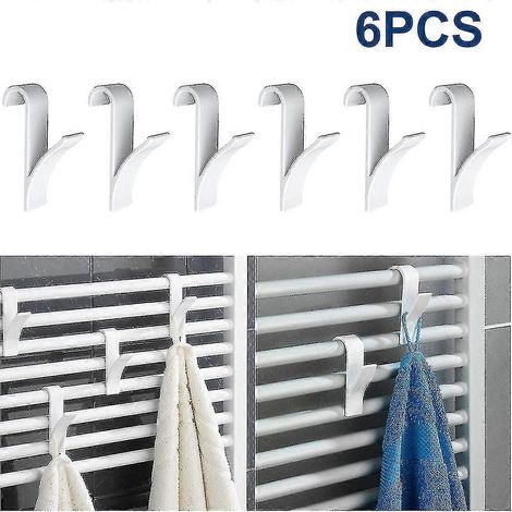 Ensemble de 6 crochets combinés pour radiateur et porte-serviettes (1/5)