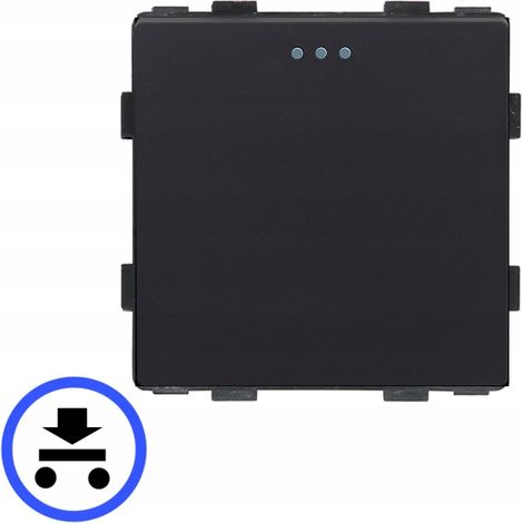 Interruptor de luz - botón momentáneo 1P inserto mecánico negro RTX SH (1/5)