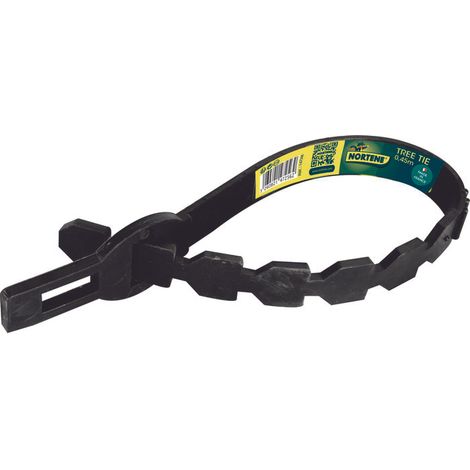 Nortene – Collier arbre 45 cm – Fil de fer plastifié noir – Résistant et élastique – Pour fixation de végétaux (1/3)