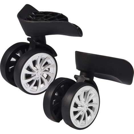 Roue De Valise, 2pcs roues pivotantes de rechange pour valise, Roulette Valise, Bagages Roues De Rechange, Sac de Voyage, pièces de réparation de baga (1/4)