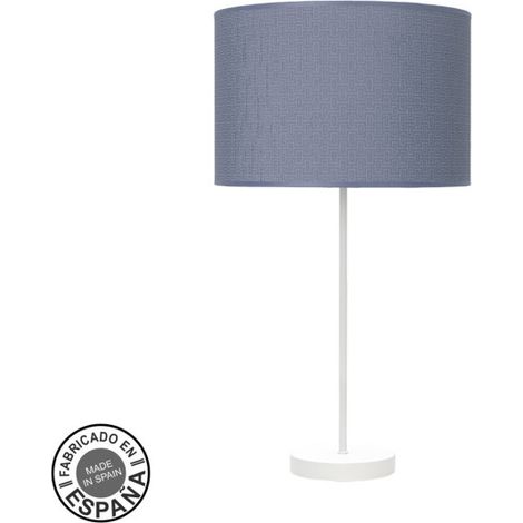 High Fashion Tischlampe 1xe27 weiß/blau 63x30x30cm