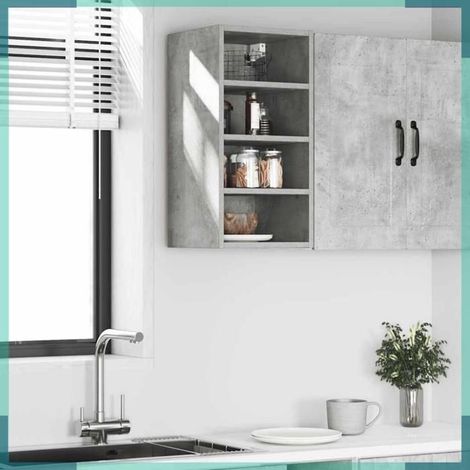 854169 Armoire suspendue 'Riga' Gris béton 30 x 29,5 x 60 cm Bois d'ingénierie (1/5)