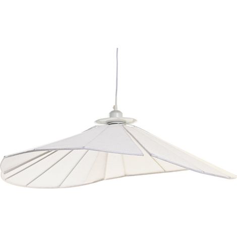 Lampara Techo Metal Lino 68X68X21 Abanico Blanco LA202569 (1/5)