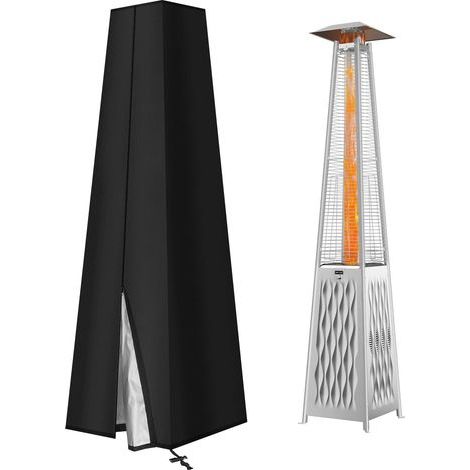 Couverture de Chauffe-Patio, Housse de chauffage d'extérieur avec fermeture éclair, imperméable, Coupe-vent, 221x61x53CM (1/5)