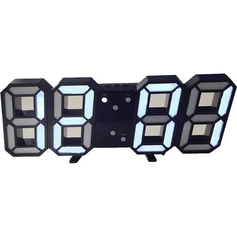 Horloge murale numérique LED électronique cadeau réveil horloge numérique intelligente 3D réveil