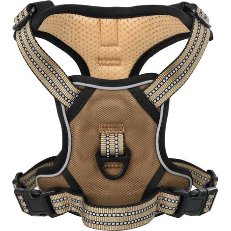 Hundegeschirr mit Leine & Halsband Verstellbar Braun XL vidaXL (1/5)