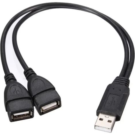 Splitter USB - 2 porte USB. ATTENZIONE Solo alimentazione, non trasmissione dati. (1/2)