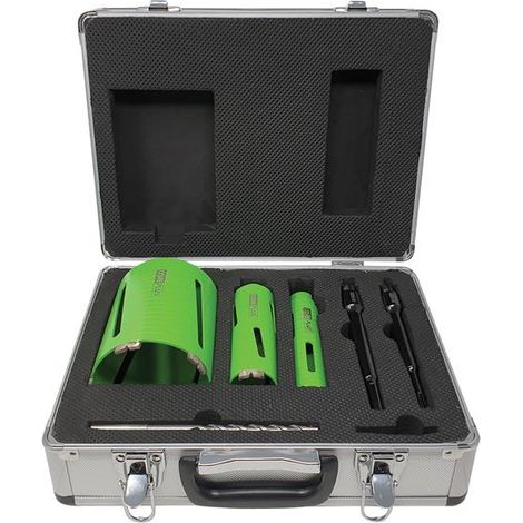 CorePlus DCDKIT7 Diamond Dry Core Drill Bit Set, 7 Piece