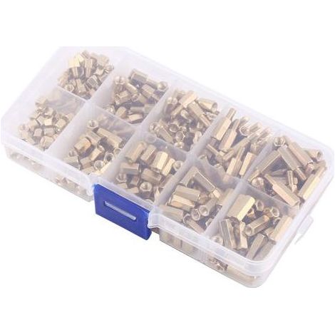 Ensemble D'entretoises en Laiton Mâle Femelle Hexagonal pour Carte Mère, Bricolage, étanche, Résistant à la Rouille, Rangement Pratique (1/5)
