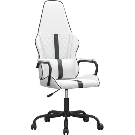 Maison Exclusive - Sedia da Gaming Bianco e Nero in Similpelle (1/5)