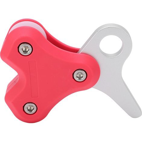 Poulie en Alliage d'Aluminium pour Apnée et Plongée - Rétracteur à Corde en Acier Inoxydable - Accessoire de Plongée Libre Rose (1/5)