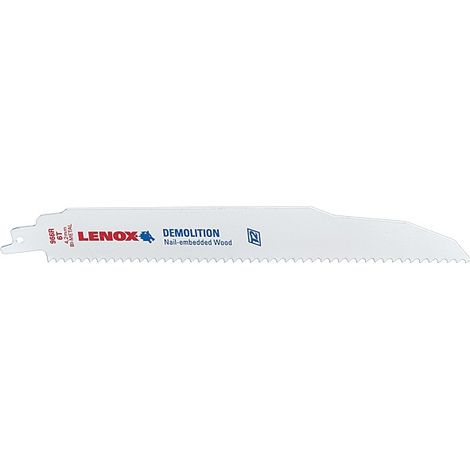 Lame de scie sabre DEMOLITION 966 - 229x22x1.6 mm - LENOX (1/4)