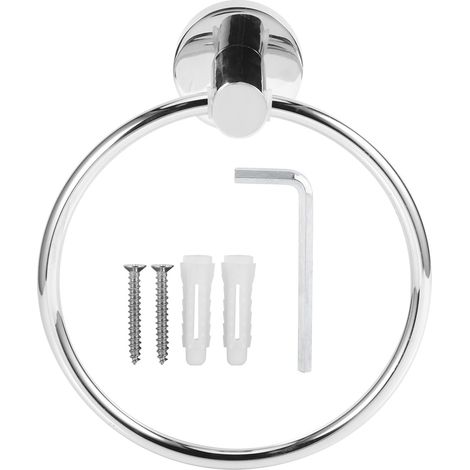 Porte-serviette - En Acier Inoxydable 304 - Fixation Murale Par Perçage - Pour Salle De Bain - 1 Pièce (1/5)