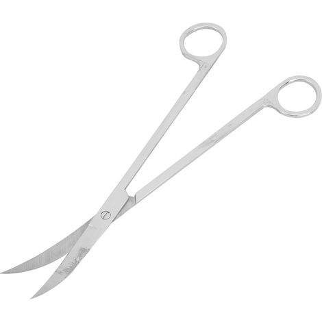 Ciseaux en acier inoxydable pour plantes aquatiques, outils de nettoyage pour aquarium et bassin, ciseaux incurvés (1/5)
