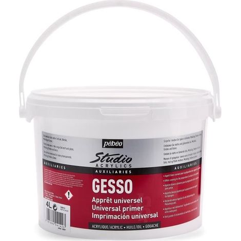 Pebeo - Peintures Acryliques - Studio acrylics 4 l gesso