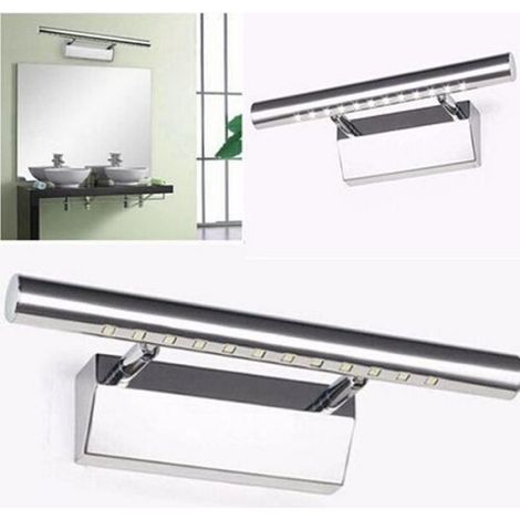 Lampe Murale Salle De Bain - 3 W - 12 LED SMD5050 - 260 Lm - Acier Inoxydable - 250 mm - Blanc Froid 6000 K - 1 Pièce (1/4)