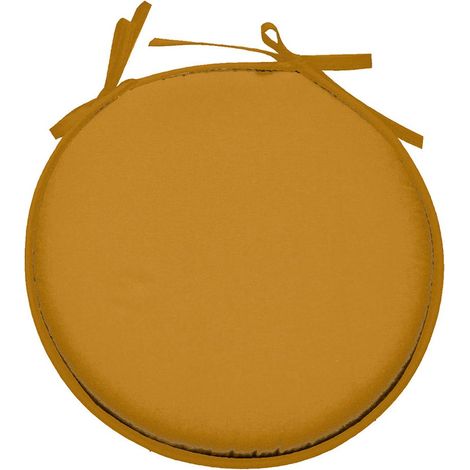 Galette de chaise curry ronde en polyester