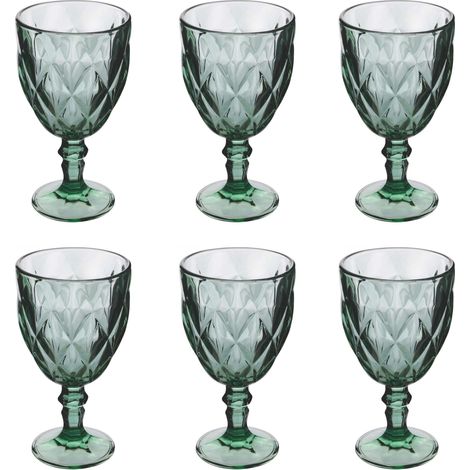 ELIZABETH SET 6 CALICI 340ML VERDE (1/3)