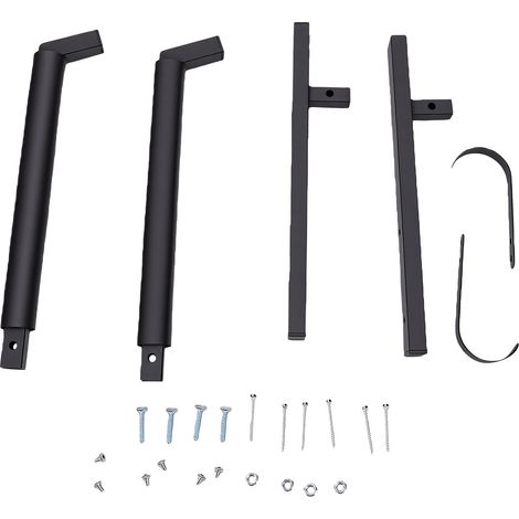 Crochets de rangement pour kayak robustes, support mural pour canoë, construction en acier renforcé de 1,5 mm pour garage, capacité de charge de 200 lb, support d'organisateur de pagaie sécurisé (1/5)