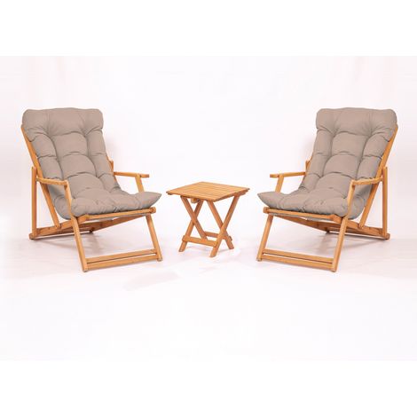 Chaise de jardin en bois de hêtre 100% naturel – Sans vernis – Dimensions 59x90x44 cm – Élégance rustique pour extérieur (1/5)