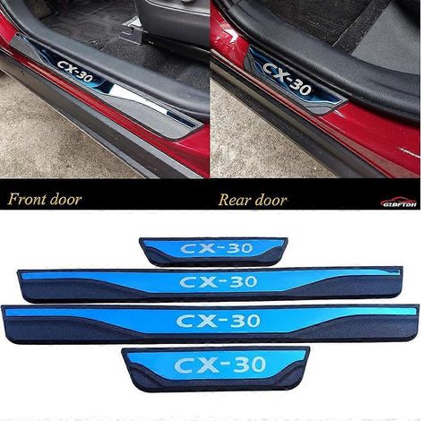Accessoires automobiles : seuil de porte pour Mazda CX-30, protection de seuil de porte 2022-2024, pièces automobiles ( ) (1/5)