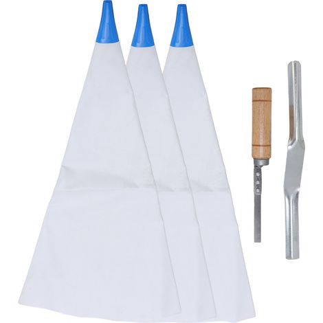 Sac à mortier pour joints de carrelage avec joint de brique et outil de jointage réutilisable et facile à nettoyer. Sac à joint pour ciment. (1/5)