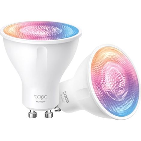 Ampoule Connectée WiFi LED GU10 - Tapo - L630 - Multicolore 2200K-6500K - 3.7W - Compatible Alexa/Google Home