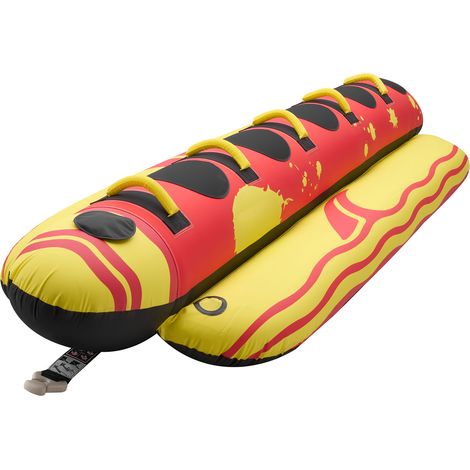 Mophorn Tubo Galleggiante Gonfiabile Trainabile per Barche, Capacità fino a 5 Persone con Carico Massimo di 385 kg, Ideale per Giochi Acquatici con Maniglie Imbottite e Rivestimento in Nylon (1/5)