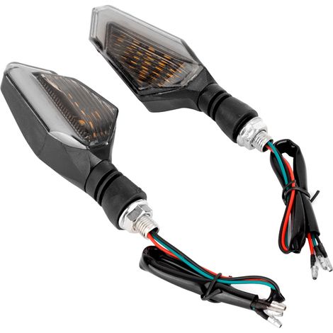 Lot de 2 clignotants LED rétro étanches pour moto, universels (jaunes) (1/5)