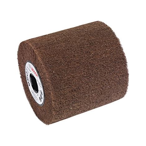 Rullo abrasivo in felt per satinatrice, 19 mm, grossolano, 100 mm (1/3)
