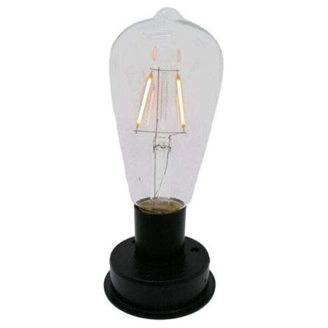 1Pc Solar LED Lamp Tungsten Filament LED Lamp 2800K, XU, Sensors Auto Light Fence Night Lights for Garden (8.5Cm) - (1/4)