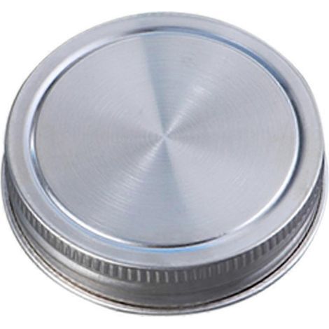 Couvercle en acier inoxydable pour bocal Mason - Couvercle étanche pratique avec joint en silicone - Idéal pour la cuisine-8.60X8.60X1.50CM (1/3)