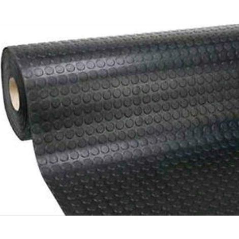 Pavimento Pvc Bullonato Copri Pavimento 1 Metro X 1Mt Nero 1 Mq (1/4)