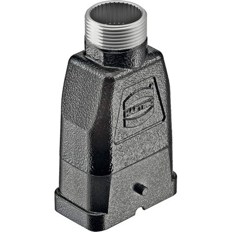 HARTING Han Q Capot avec point de serrage PE, 1xM25 sortie de câble droite, pour 1 étrier (sur la partie inférieure) - 1 Stück