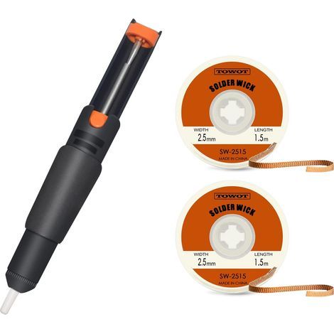 3-teiliges Lötwerkzeug-Set, 2,5 mm Kupferdraht, 21 cm ABS-Vakuumpumpe, für die Reparatur von Leiterplatten (1/5)